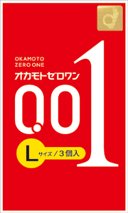 オカモト ゼロワン（0.01）Lサイズ 3個入