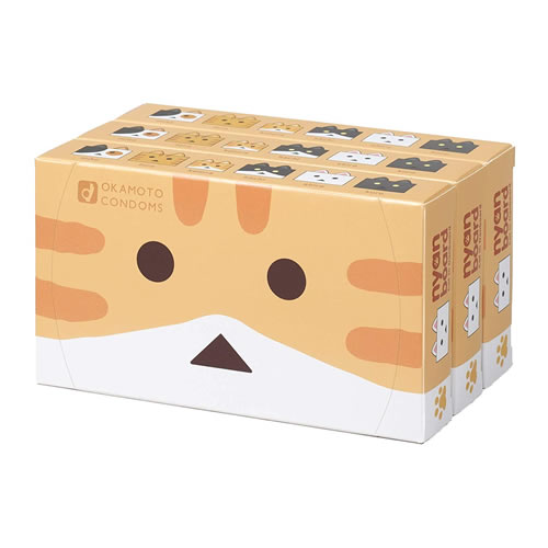 オカモトコンドーム(ニャンボーver.) 12個入×3箱セット