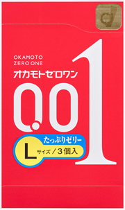 オカモトゼロワン（0.01）Lサイズ 3個入
